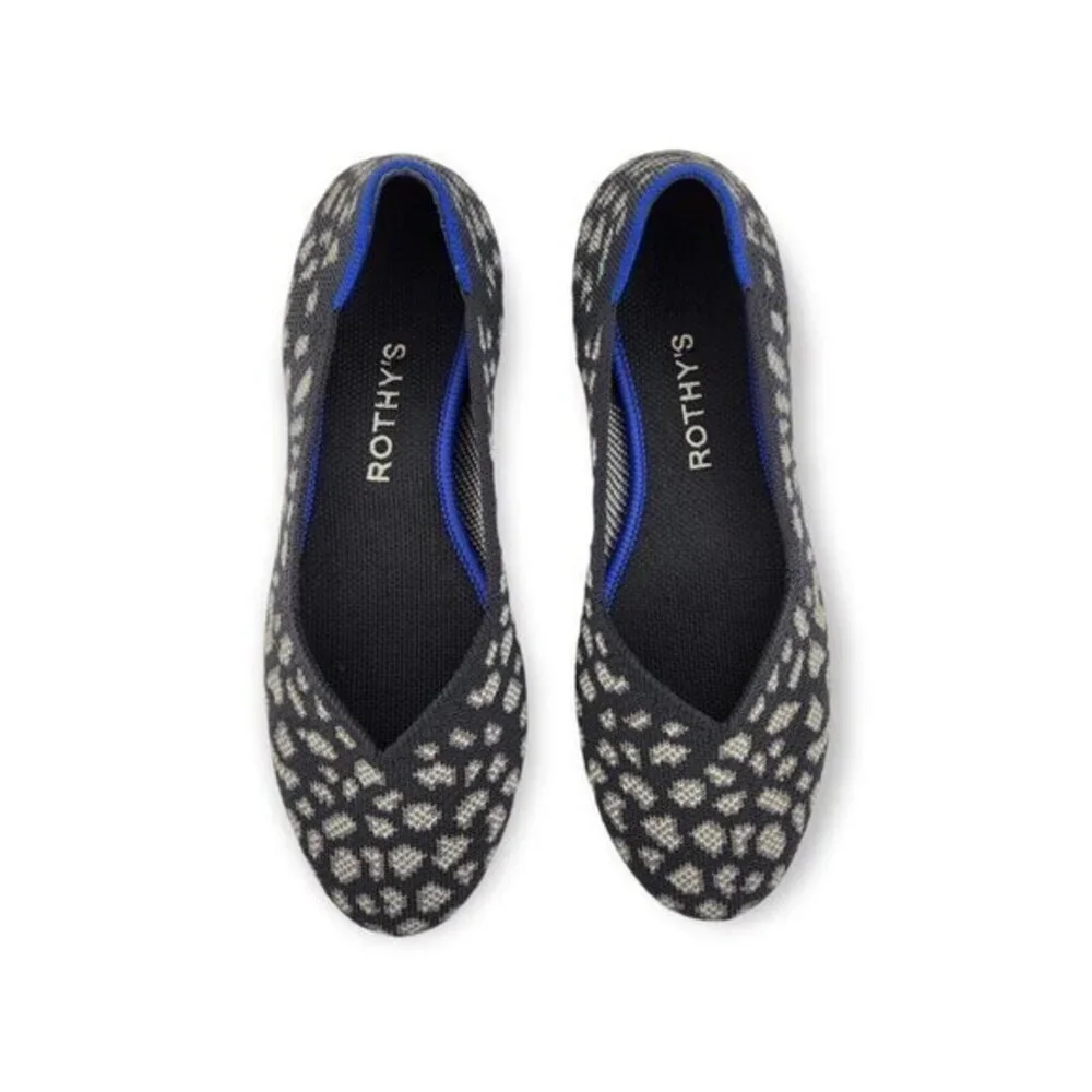 Rothy's Charcoal Kitten Flat Ballet Shoes Womens 6.5 Rare Discontinued‎